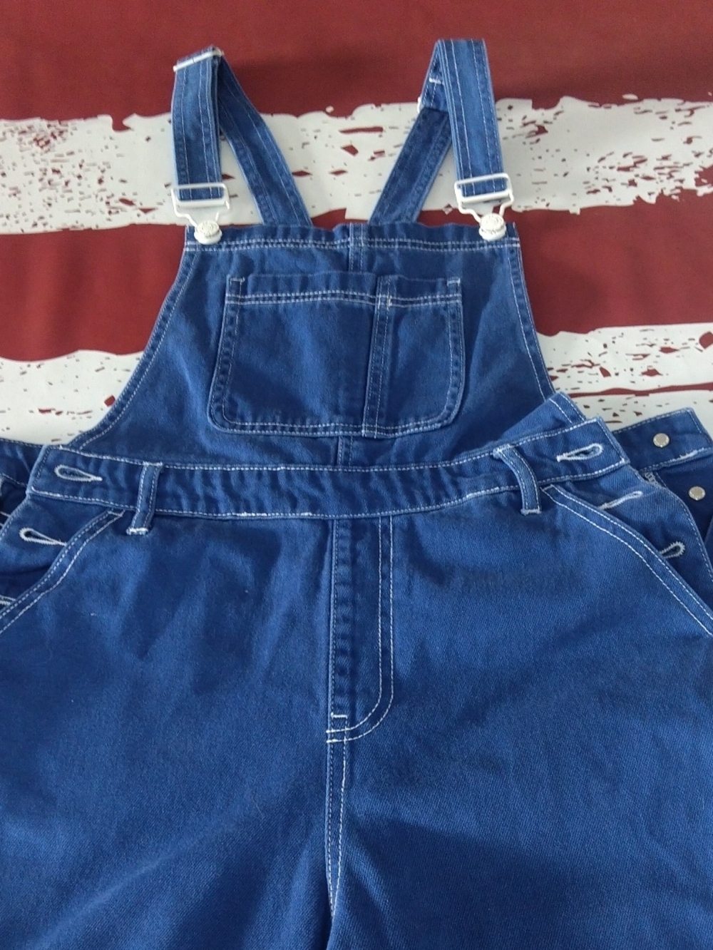 Forever 21 Women's True Blue Denim Overalls
